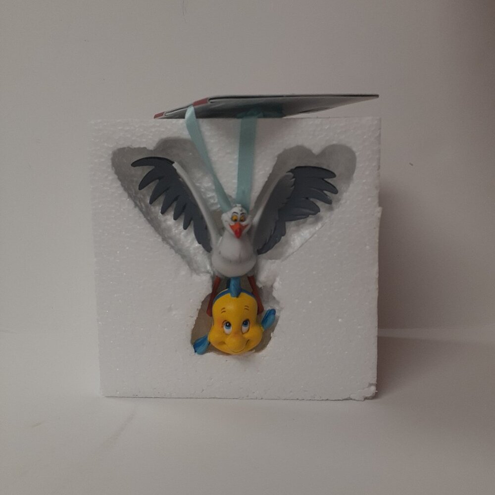Disney The Little Mermaid Flounder and Scuttle Ornament